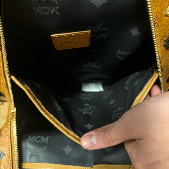 MCM Backpack in Brown and Gold - Picture 13 of 15